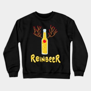 Beer Drinking Gift - Reindeer Reinbeer Crewneck Sweatshirt